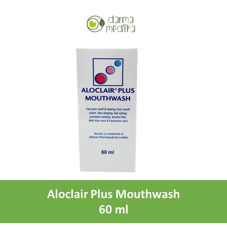 Aloclair plus Oral Rinse Mouthwash 60 ml 60ml Obat Sariawan luka mulut