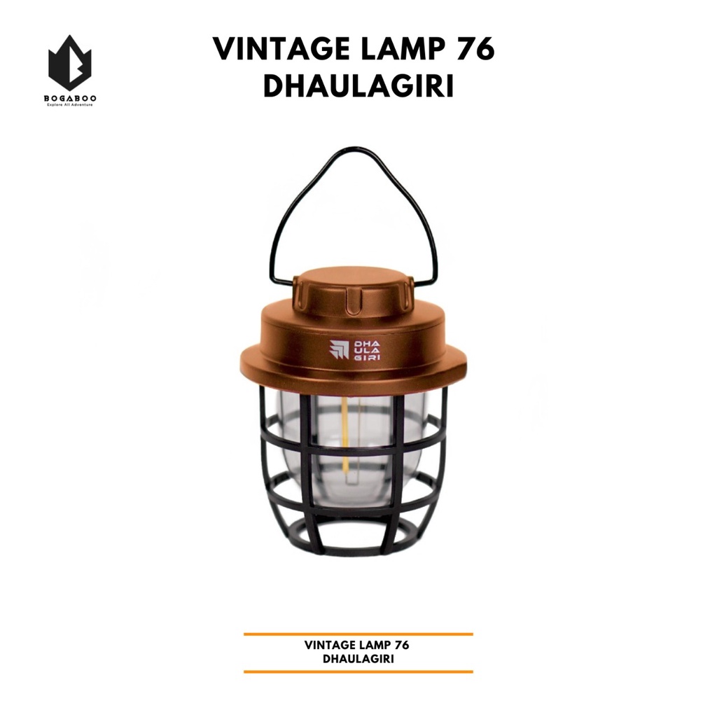 Dhaulagiri Vintage Lamp 76 Waterptoof - Lampu Lentera Gantung Anti Air  - Lampu Tenda Camping Outdoo