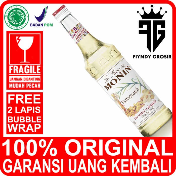 

BUTTERSCOTCH SYRUP 700ML MERK MONIN / SIRUP / CAFE / MONIN /KEDAI/KOPI