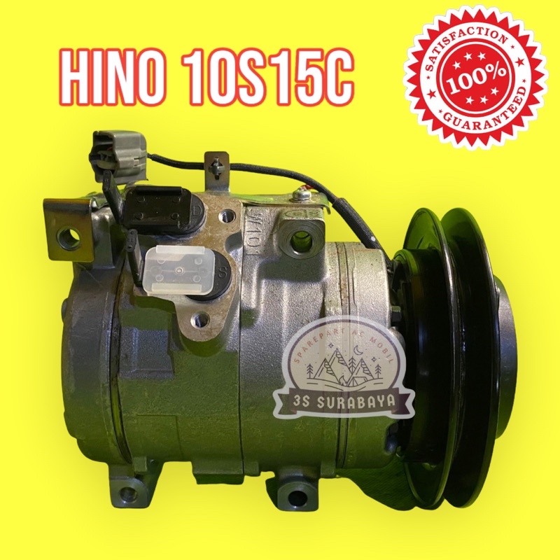 Kompresor Ac Hino 10S15C 10 S 15 C Ac Mobil Denso Lengkap