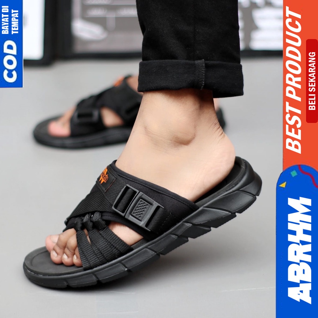 Sandal Selop Pria Sendal Slide Pria Terbaru Abrhm Sanur