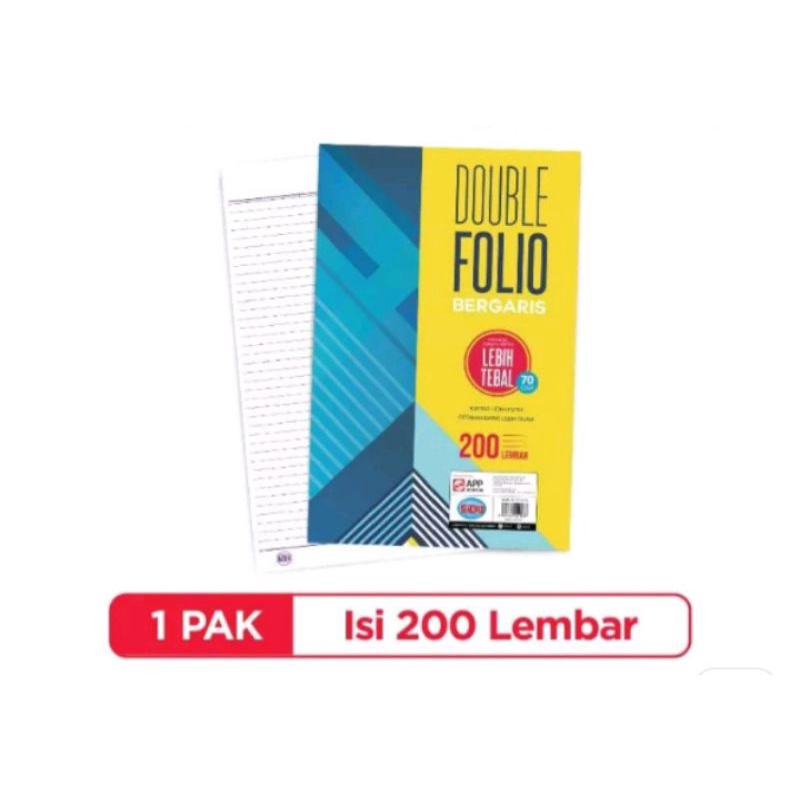 

daubel folio garis sidu isi 200 lembar(2700gr)