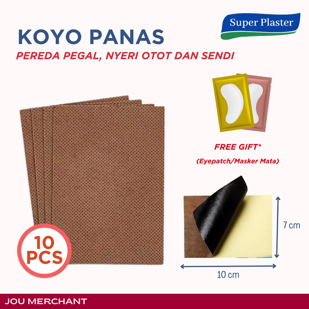 Hot Patch - Koyo Panas Hangat Meredakan Nyeri dan Pegal Leher - Obat Pereda Nyeri