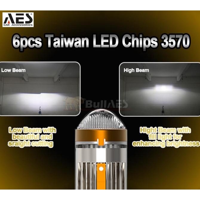 Biled AES H4 Hyperboloid Ultimate H4 Hi Loo Beam Laser