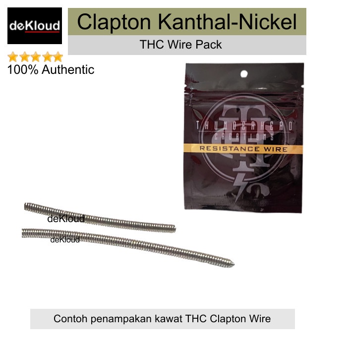 DISKON 50% THC CLAPTON 32-28G KANTAL NICKEL WIRE | 1.5m coil kawat 28