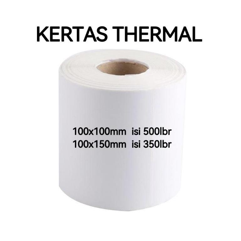 

6.6 Promo >> [24pcs/dus] KERTAS STIKER RESI LABEL THERMAL 100*100/ 100*150