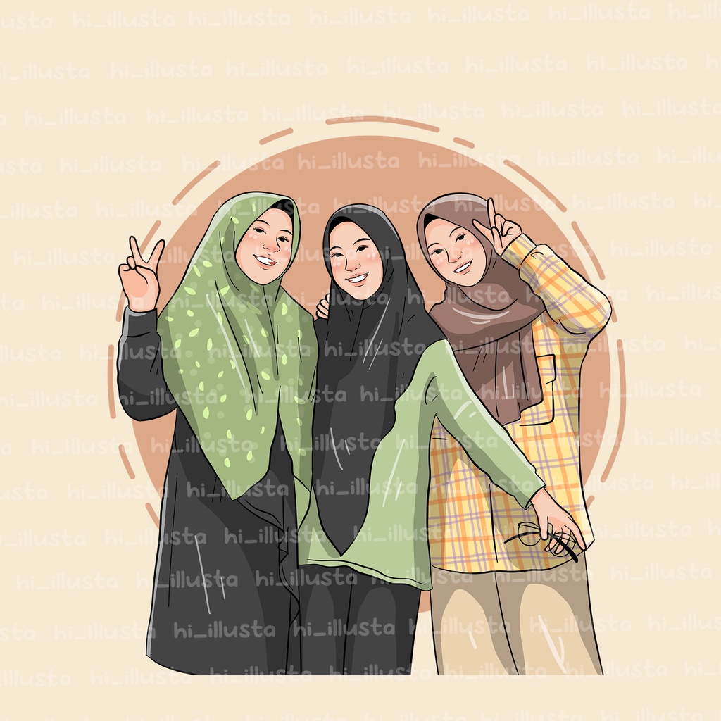 Ilustrasi lucu softfile kado hadah foto wallpaper hp