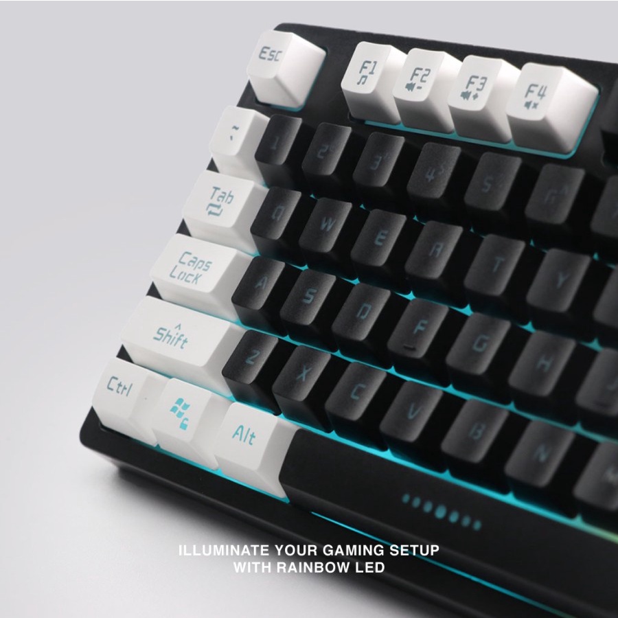 Rexus K9E Full Size Rainbow LED - Gaming Keyboard
