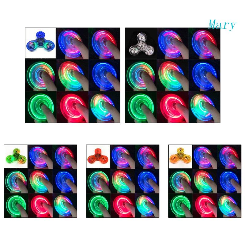 Mary Mainan Fidget Gyro Anti Galau 3 ''Spinner Transparan Untuk Dewasa ADD OCD Therapy