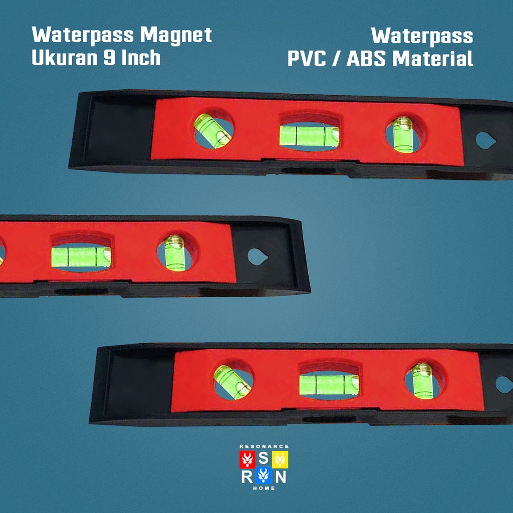 Waterpas Magnet 9 Inci l Waterpass l Alat Ukur Tukang Resonance Home