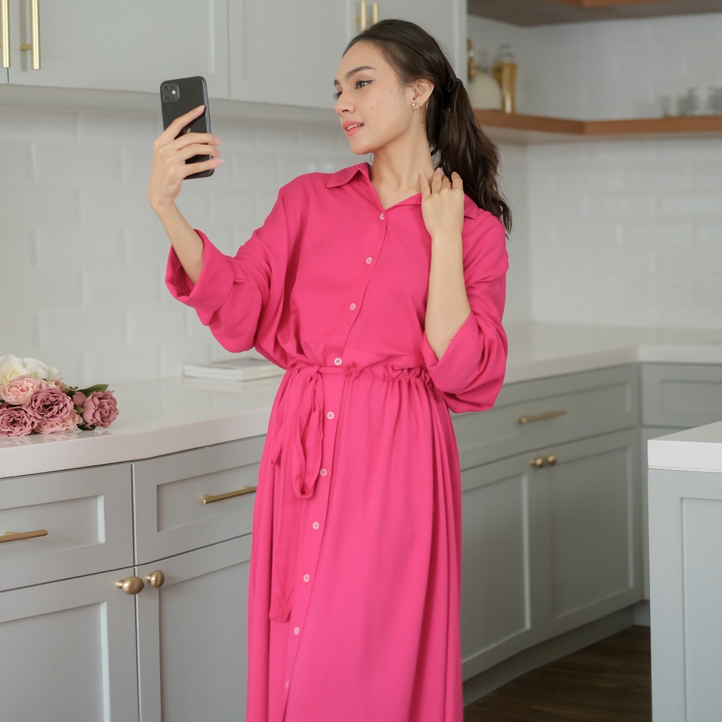 Ladybydiana CAMILA DAILY WEAR Wanita Lengan Panjang Bahan Rayon Busui Friendly