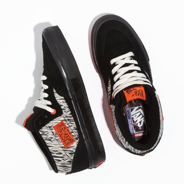 VANS HALF CAB PRO SKATE VICTORIA BLACK MARSHMALLOW ORIGINAL 100%