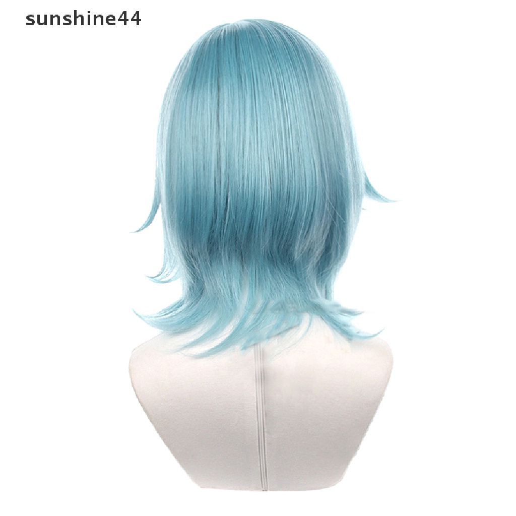 Wig Rambut Sintetis Cosplay Sunshine Game Genshin Impact Venti Keqing Barbara.