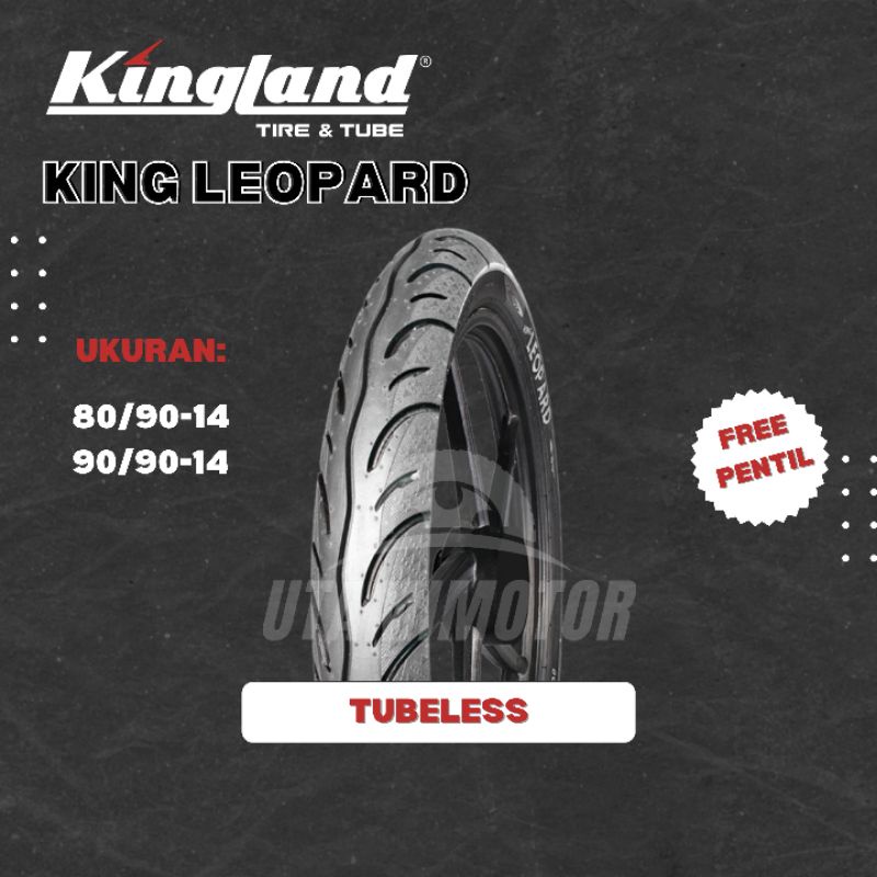 BAN MOTOR KINGLAND KING LEOPARD RING 14 80/90-14 90/90-14 80/80-14 90/80-14 100/8014 TUBELESS