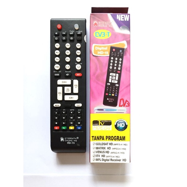 REMOR/REMOTE RECEIVER PARABOLA INDOVISION /SKYNINDO /TELKOM VISION / TOP TV MULTI/UNIVERSAL