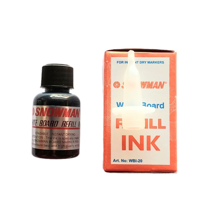 

Tinta Refill Spidol Snowman Warna Hitam Papan Tulis Whiteboard Isi Ulang
