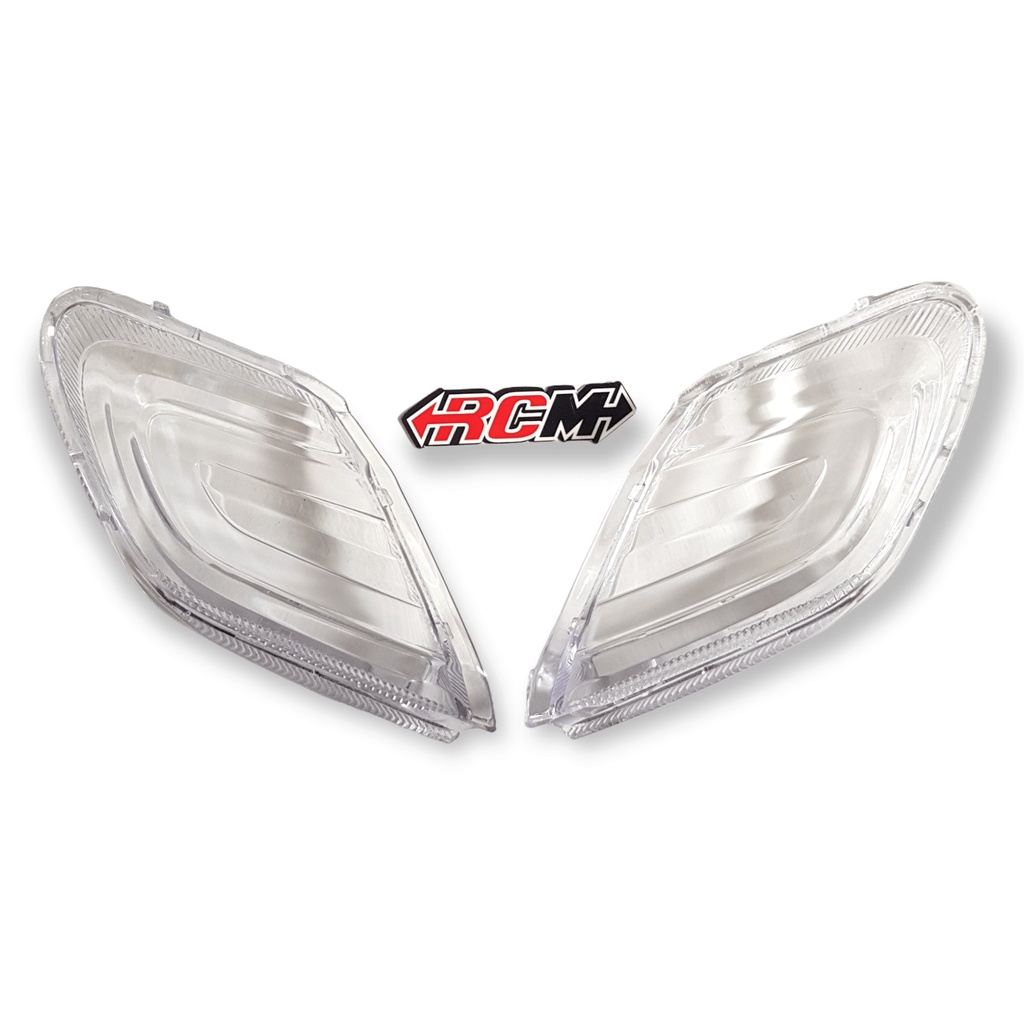 SEPASANG KANAN KIRI MICA MIKA KACA LENSA LAMPU SEN SEIN RETING RETTING RITING BLK BLKG BELAKANG HONDA SCOOPY FI F1 2017 ESP NEW K93 PUTIH WHITE BENING CLEAR BEST QUALITY BAHAN TEBAL JAMINAN KUALITAS