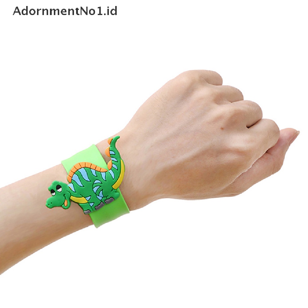 [AdornmentNo1] Dinosaurus Pesta Karet Bangle Gelang Dino Tema Dekorasi Kartun Snap Cincin Hadiah Anak Tepuk Cincin Gelang Selamat Ulang Tahun Perlengkapan Pesta [ID]