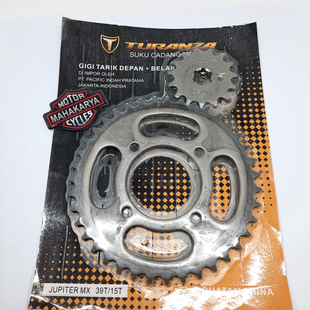 GEAR PRESS GIR SET DEPAN BELAKANG JUPITER MX LAMA JUPITER MX NEW 14T/38T