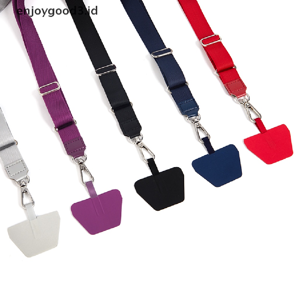 [Rready Stock] Adjustable Webbing Lanyard Wrist Lanyard Gasket Gantung Sling Tali Ponsel (ID)