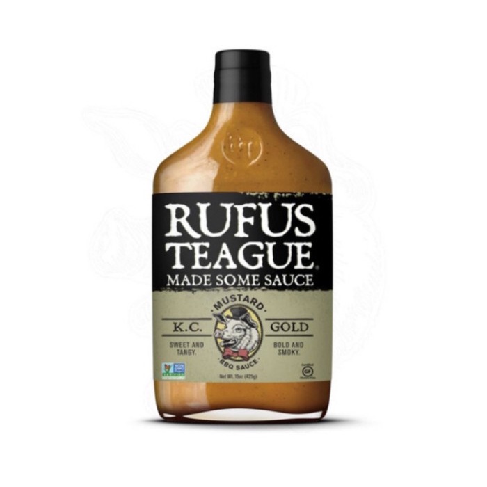 

Rufus teague k.c mustard gold bbq sauce 454gr