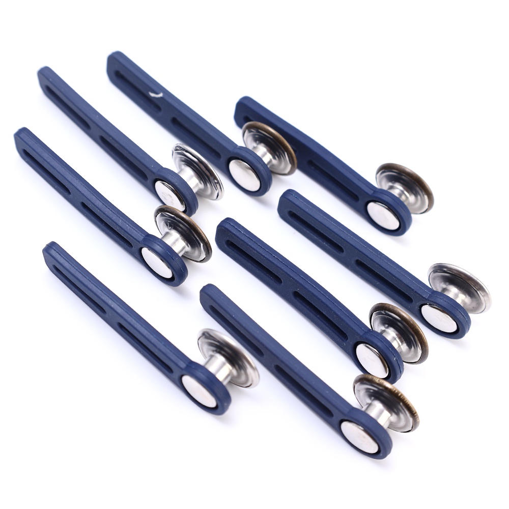 1pc Magic Metal Button Extender Untuk Celana Jeans Gratis Jahit Adjustable Ditarik Pinggang Extenders Button Waistband Expander