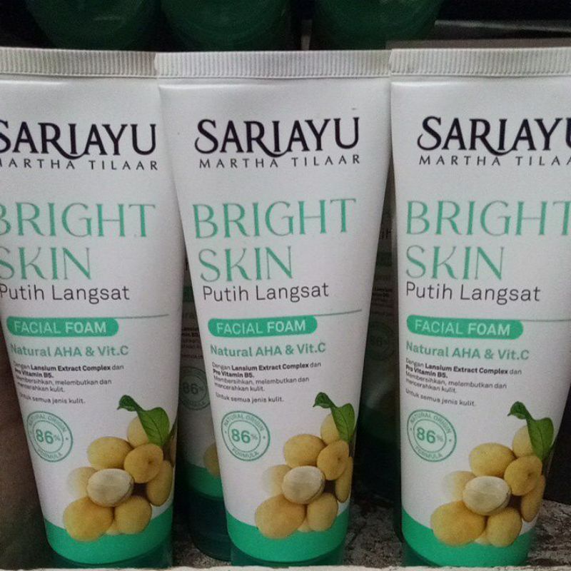 Sariayu Putih Langsat Facial Foam 75 gr Original~Berkualitas