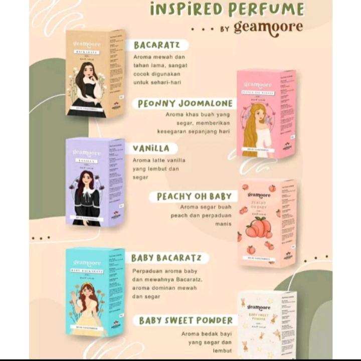 PARFUM GEAMOORE 30ML INSPIRED PARFUM / PARFUME GEAMORE 30ML