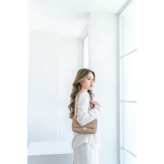 (Free Gift Menarik+DustBag) Sling Bag Flicka Kode V2 Small Taupe