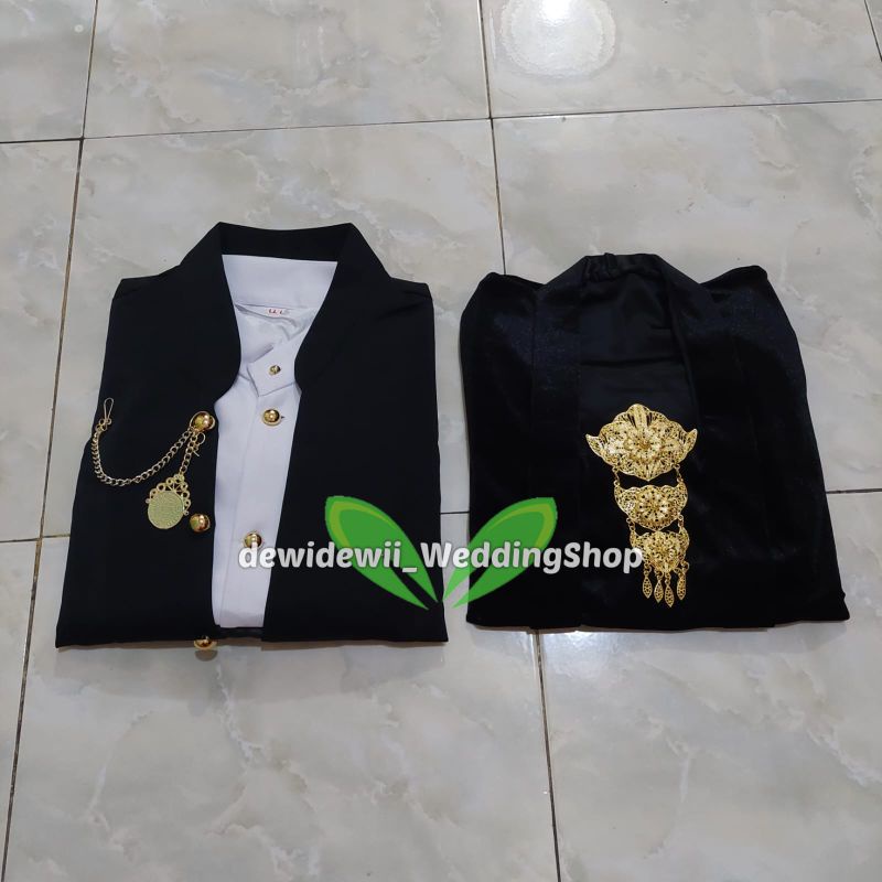 [Couple] Baju Adat / Baju Prewed || Kebaya + Beskap Hewes Warna Hitam