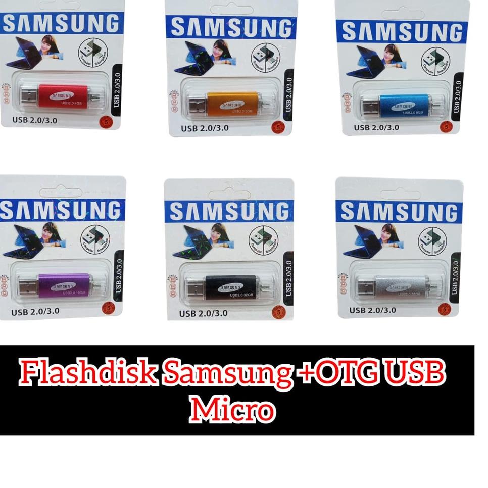 N77 Flashdisk OTG + usb samsung 8gb / FLASHDISK SAMSUNG OTG 2GB / 4GB / 8GB / 16GB / 32GB / 64G TERLARIS ゖ゚