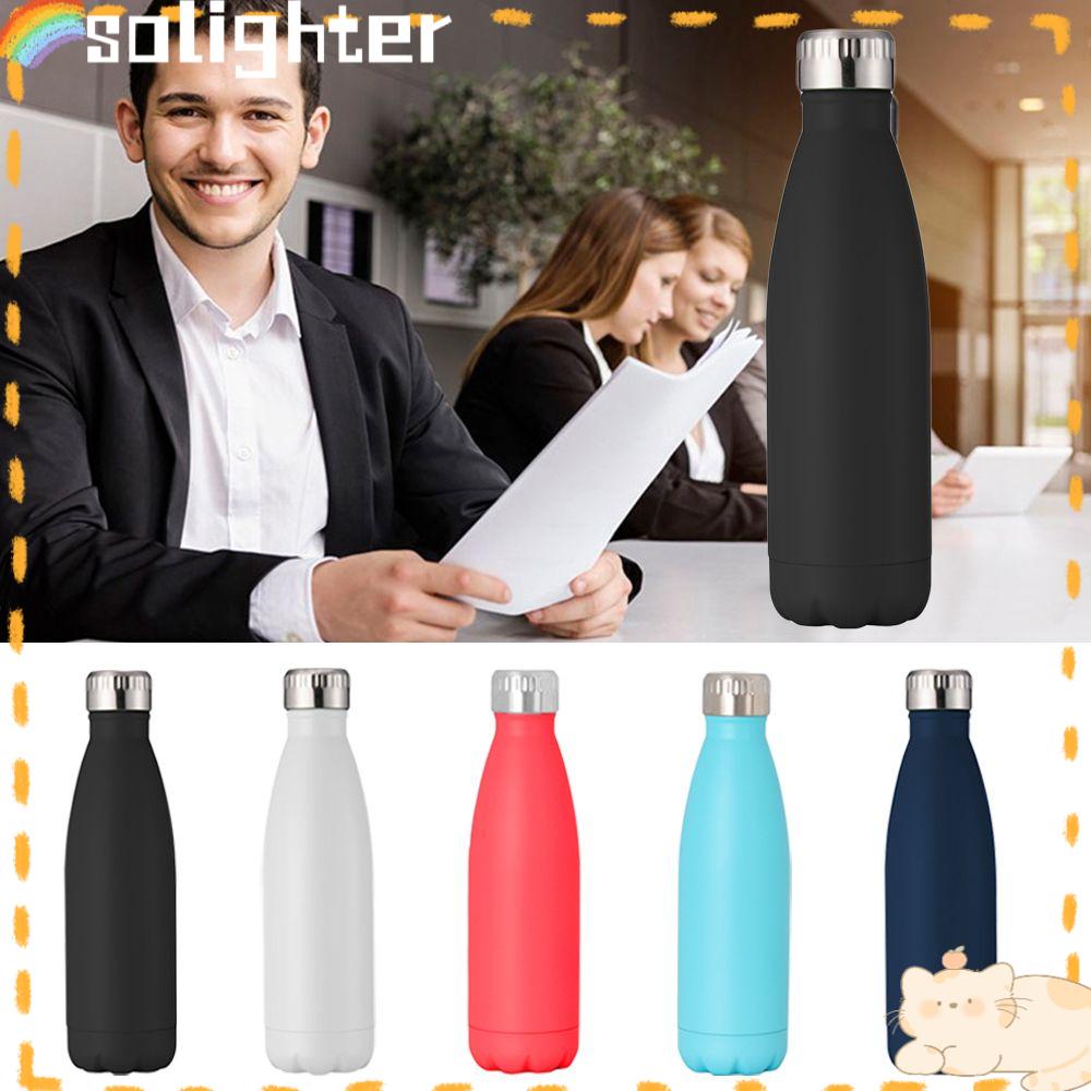 Solighter 500ml Thermal Mug Hadiah Portable Insulated Travel Cup