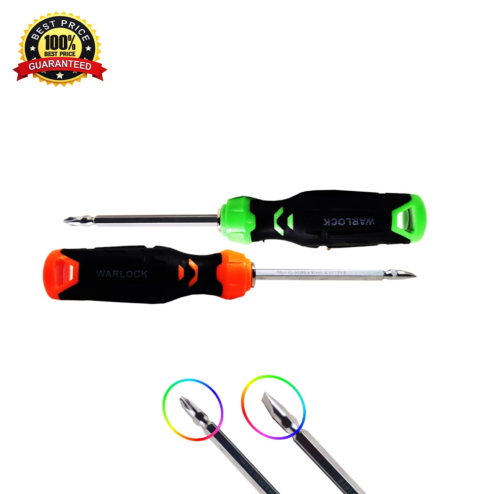 Obeng BB Warlock Premium Gagang Lapis Karet Warlock