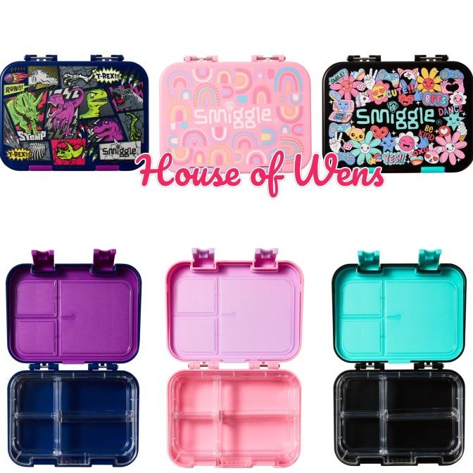 Smiggle Bright Side Small Bento Lunchbox Original - Kotak Makan Storalena