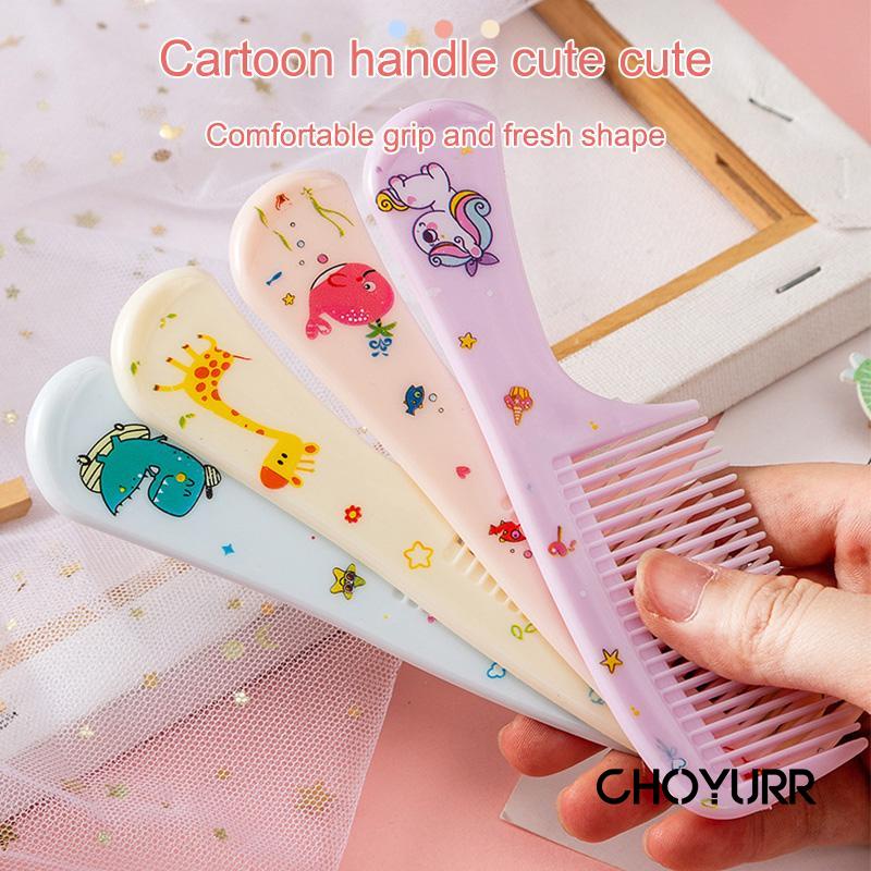 【COD】2Pcs/Set Sisir Unicorn / Comb Sisir Lucu Karakter Motif / Sisir Gagang Ddan Lurus / Sisir Rambut Karakter / Hair Comb Import Murah-CH