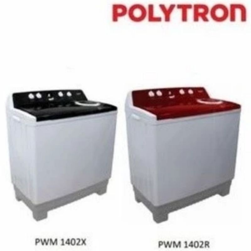 PWM 1402 mesin cuci Polytron 14kg 2 tabung