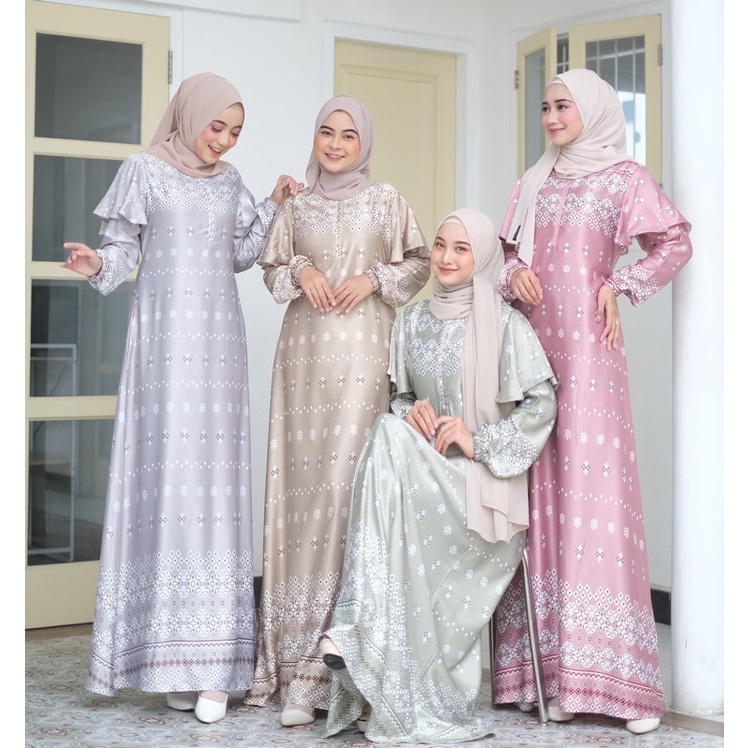 New ! Aluna Luxury Dress / Gamis Lebaran /gamis kondangan