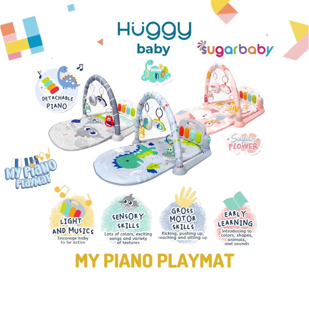 Sugarbaby PIANO PLAYMAT Playgym Musical Musikal Sugar Baby Mainan Bayi