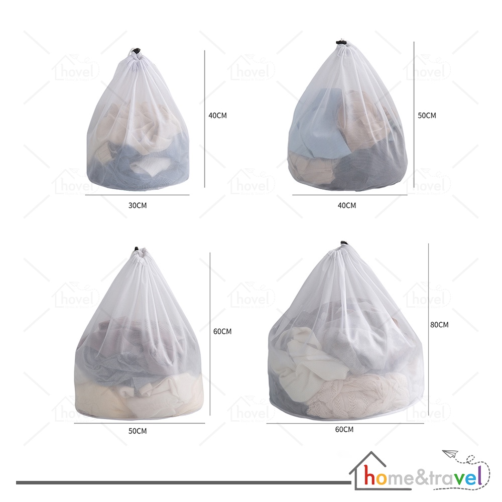 HOVELSHOP Laundry Bag Tas Jaring Baju Kotor Washing Bag Serut Kantong Mesin Cuci