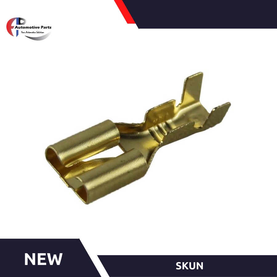 TERMINAL SKUN KABEL KUNINGAN GEPENG JANTAN BETINA MALE FEMALE SOCKET