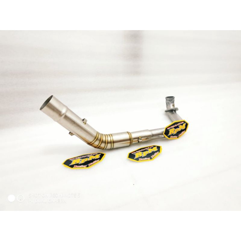 pipa leher knalpot inlet 38mm Beat deluxe - Beat 2020 - Genio - Scoopy 2020