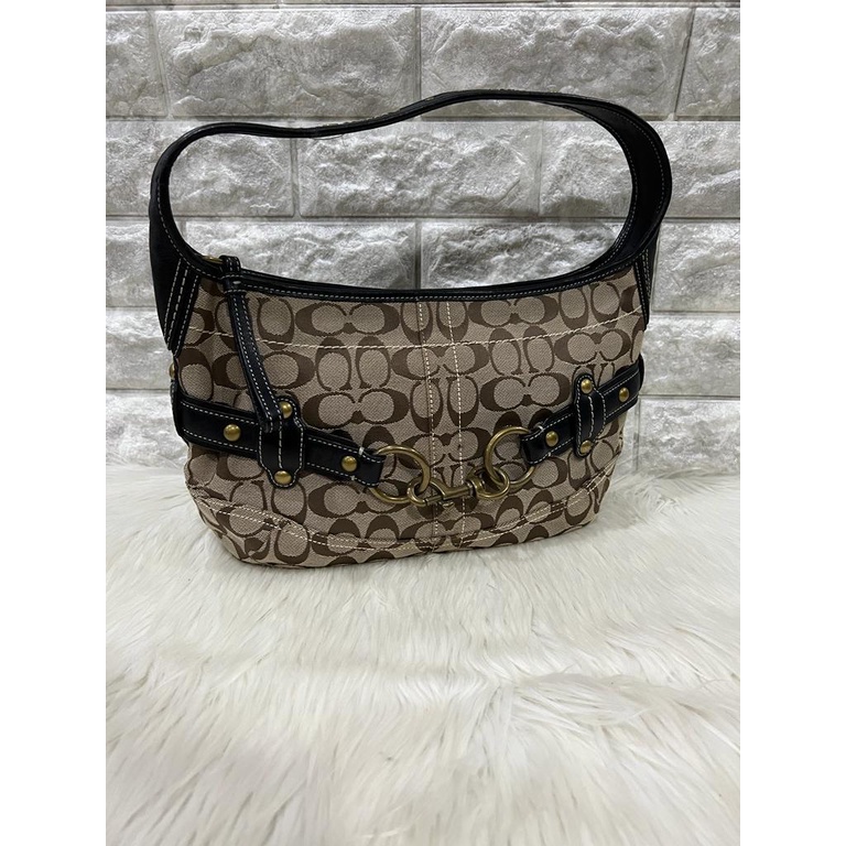 Tas Wanita Authentic Shoulder Bag C*ach Signature Hobo Original Branded Preloved