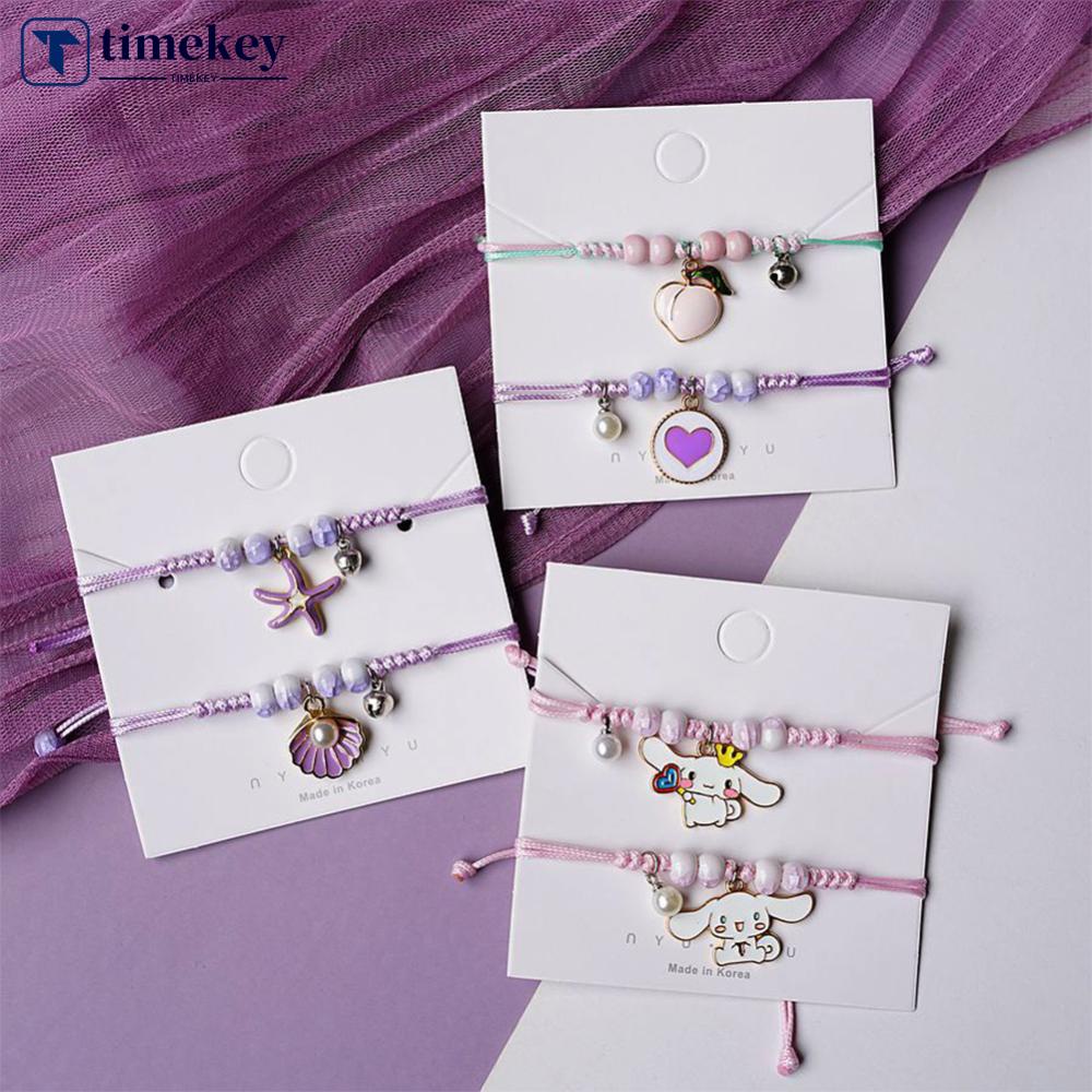 Timekey Fashion All-match Tenun Tangan Gelang Adjustable Kreatif Manik-Manik Keramik Gelang Wanita Perhiasan Hadiah F5T9