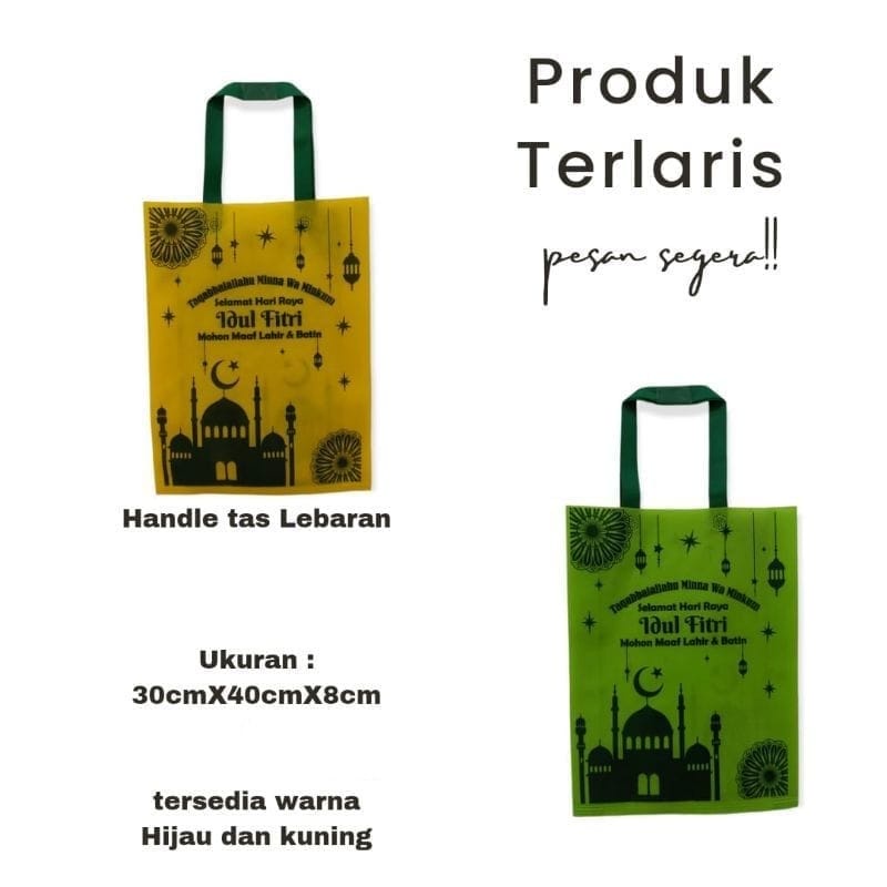 

Tas Spounbond Untuk Paket Hari Raya Idul Fitri 30 x 40 x 8 Tas Bingkisan Goodie Bag Lebaran Tas THR