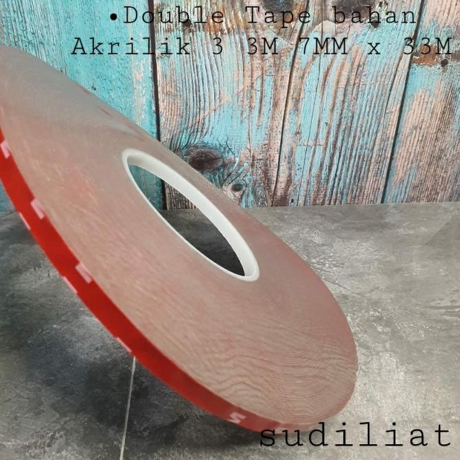 

DOUBLE TAPE BAHAN AKRILIK 3 3M 7MM 33M