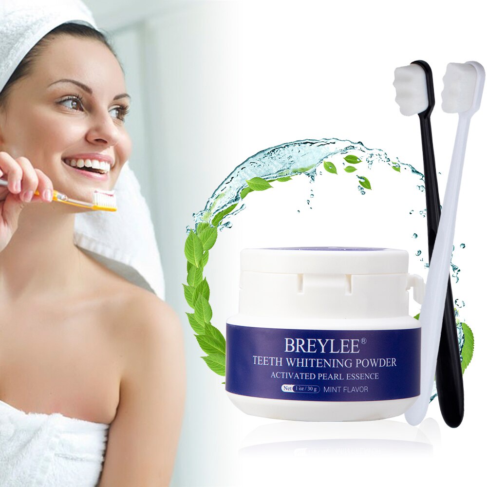 (READY &amp; ORI) BREYLEE Teeth Whitening Powder 30 Gr BY319B0 319B9 Pemutih Gigi Penghilang Karang