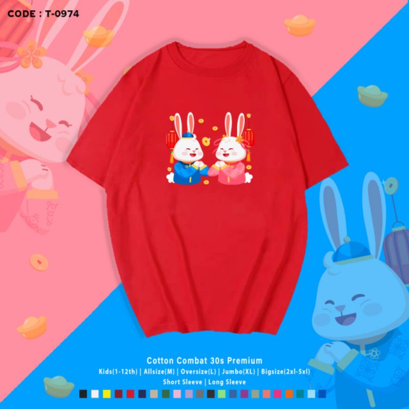 KAOS IMLEK KELINCI COUPLE/KAOS KELINCI PASANGAN IMLEK