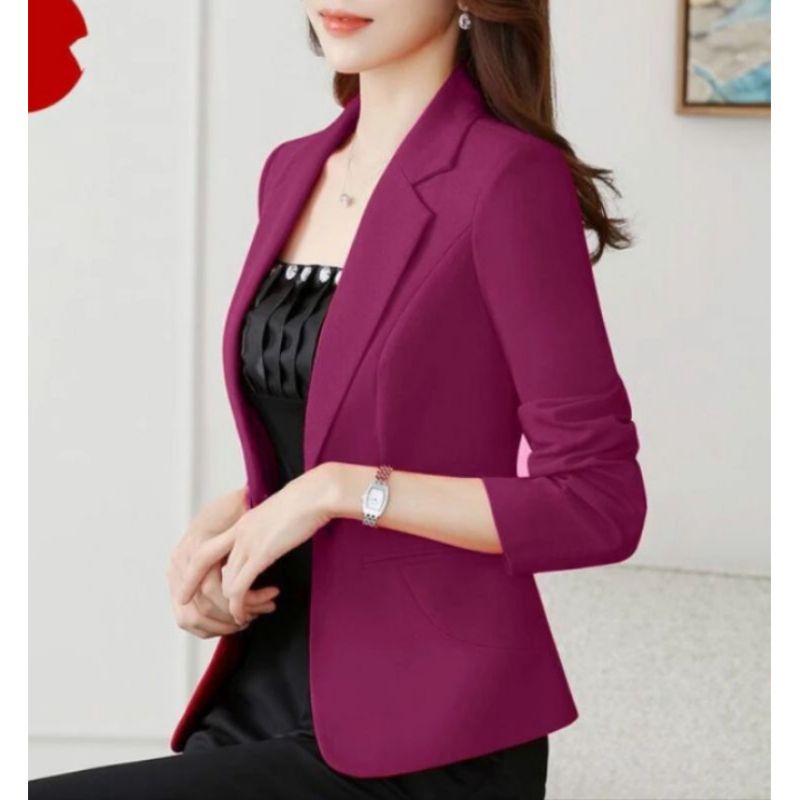 BEST SELLER BLAZER WANITA TERBARU SEMI FORMAL/JAS KOREA WANITA/JAS BLAZER WANITA KANTOR