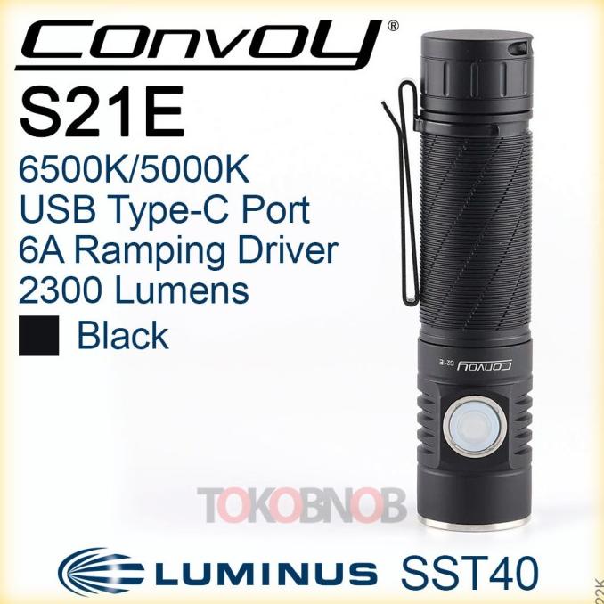Convoy S21E Luminus SST40 Ramping Driver Flashlight - Senter LED