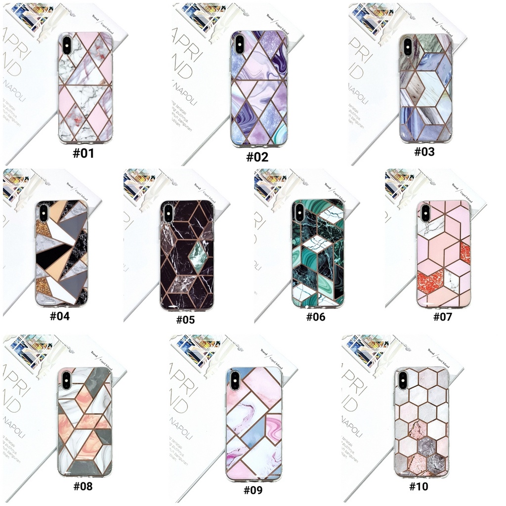 ALL TYPE GEOMETRI CASE IPHONE &amp; ANDROID | LIST TIPE ADA DIDESKRIPSI | GEOMETRI Soft Case Marble Casing Marmer